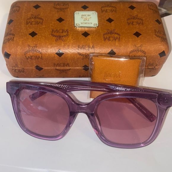 MCM Accessories - MCM Purple Sunglasses With Case New